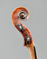 Master Violin in the manner of Johannes Jais South Tyrol, Vogtland around 1800 - Scroll