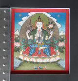 Bodhisattva painted by Phuntsho Wangdi