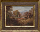 Landschaftszene mit weisser Figur