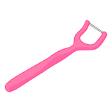 T字形のホルダー付きデンタルフロス