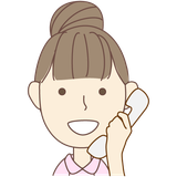 受付を担当する歯科助手のイラスト