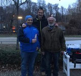 Die erfolgreichen Adventsbouler 2018 v.l. Helmut (1.), Ralf (2.) und Gerard (3.)