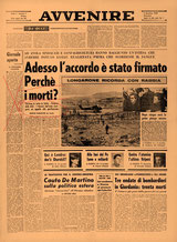 Quotidiano "AVVENIRE" 04/12/68 (Anno 1, numero 1).
