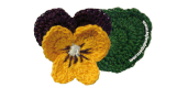 Como tejer una flor de pensamientos (pansy flower) a crochet