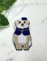 刺繍ブローチ  880円→480円(税込)  クマ  縦4cm ×横2.3cm 