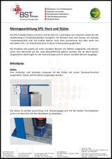 Montageanleitung SPS-Stütze und Sturz