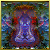 Bild Kunst Art Edelstein mit Mandala