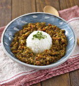 なすと根菜のドライカレー