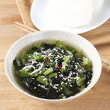 海苔と小松菜のスープ