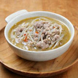 ごぼうと豚ひき肉の中華スープ