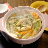 大根のスライス野菜鍋