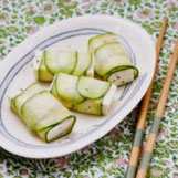 塩漬け豆腐のズッキーニロール