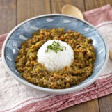 なすと根菜のドライカレー