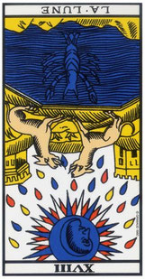 arcane de la lune tarot de marseille toulouse