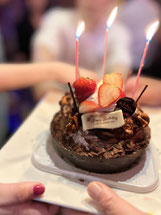 バースデーケーキの写真です