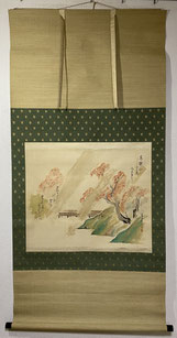 雨乞いの図 画賛 掛け軸 箱無し 書画、骨董品、美術品