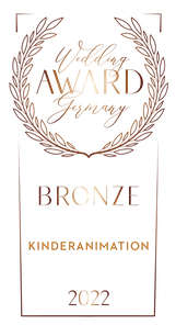 Wedding Award Germany Auszeichnung 2021 Bronze für Kinderanimation Entertainment für Kids