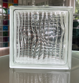 SEVES Clear 1919/8 Optical Decorative Glass Design Glass Block Glassblock Glasbausteine Glassteine Clear Glasdesign Deutschland Schweiz Österreich Wien Luxemburg Liechtenstein Solaris Glasbaustein Klare Glasstein Glassteinwände Glasbausteinwände Glaswand 