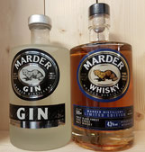 Marder Gin und Whisky