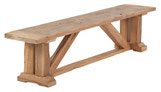 Kollektion Sitzmöbel aus alter Eiche – Bänke und Stühle.
