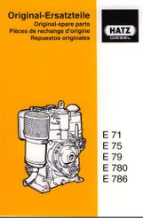 Ersatzteilliste Hatz E71, E75, E79, E780, E786
