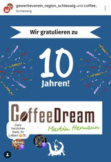 10 Jahre CoffeeDream Gewerbeverein Schleswig Drachentöter