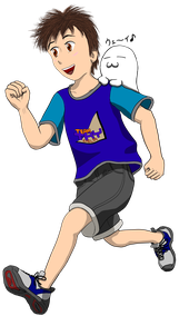 走る少年イラスト