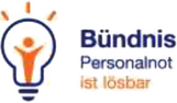 Logo des Bündnis "Personalnot ist lösbar"