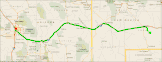 Route - 237 Meilen (Microsoft Streets & Trips)