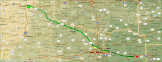 Route - 491 Meilen (Microsoft Streets & Trips)