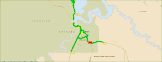 Route - 45 Meilen (Microsoft Streets & Trips)