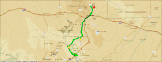 Route - 94 Meilen (Microsoft Streets & Trips)