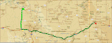 Route - 271 Meilen (Microsoft Streets & Trips)