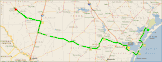 Route - 267 Meilen (Microsoft Streets & Trips)