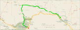 Route - 222  Meilen (Microsoft Streets & Trips)