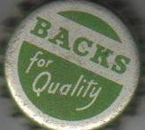 Beer? No: Backs for Quality is soda from South Africa ~1965.