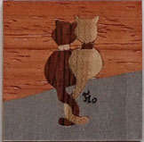 Magnet Chats carré - 5x5