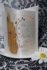 Holz Hochzeit Kerze
