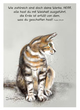 christliche Karten, Katze 