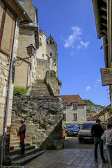 Bild: Treppen nach oben in Rocamadour