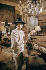 Gabrielle Chanel in her rue Cambon apartment c. 1959