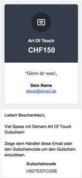 Massagegutschein