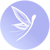 Libelle in Kreis: Logo von Sängerin Juli