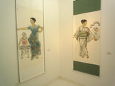 宗國仙嬌展「墨彩と素描Vol.2」水墨画・墨彩画の個展会場写真３