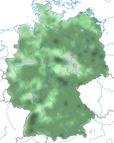 Karte zur Verbreitung der Schneeammer in Deutschland