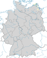 Karte zur Verbreitung der Raubseeschwalbe (Hydroprogne caspia) in Deutschland