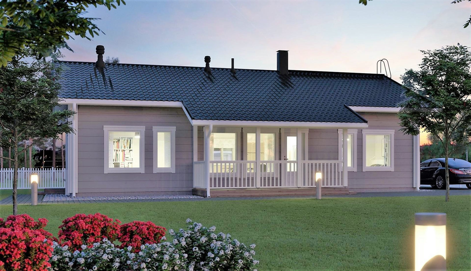 Maison en bois madrier contre collé