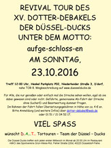 Düssel Ducks www.duesselducks.de Dotter-Debakel Revival Einladung 2016