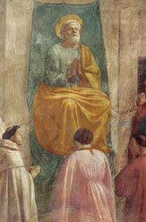 Masaccio: Petrua auf dem Stuhl