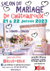 Salon du Mariage de Châteauroux 21 et 22 Janvier 2023